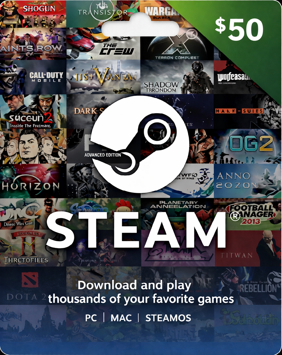 Steam Wallet 51$ Code Liền