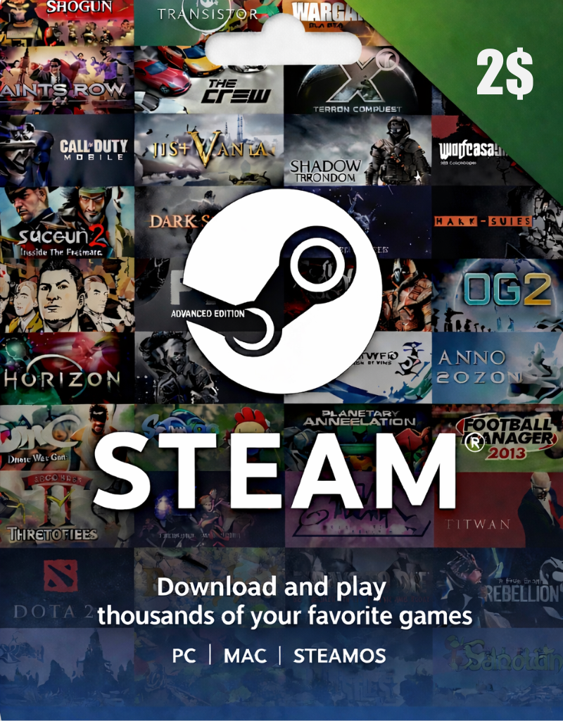 Steam Wallet 2$ Code Liền
