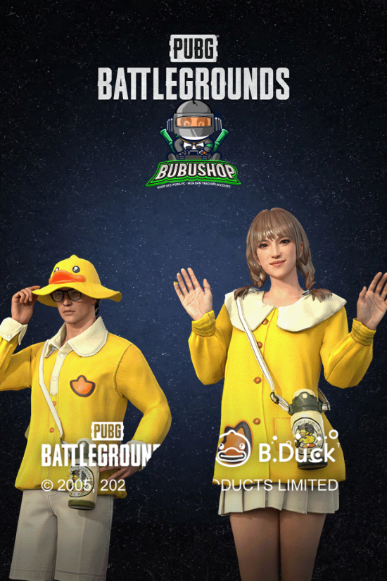CDKEY : Full SET Quần Áo B.DUCK COSTUME & SPRAY BUNDLE